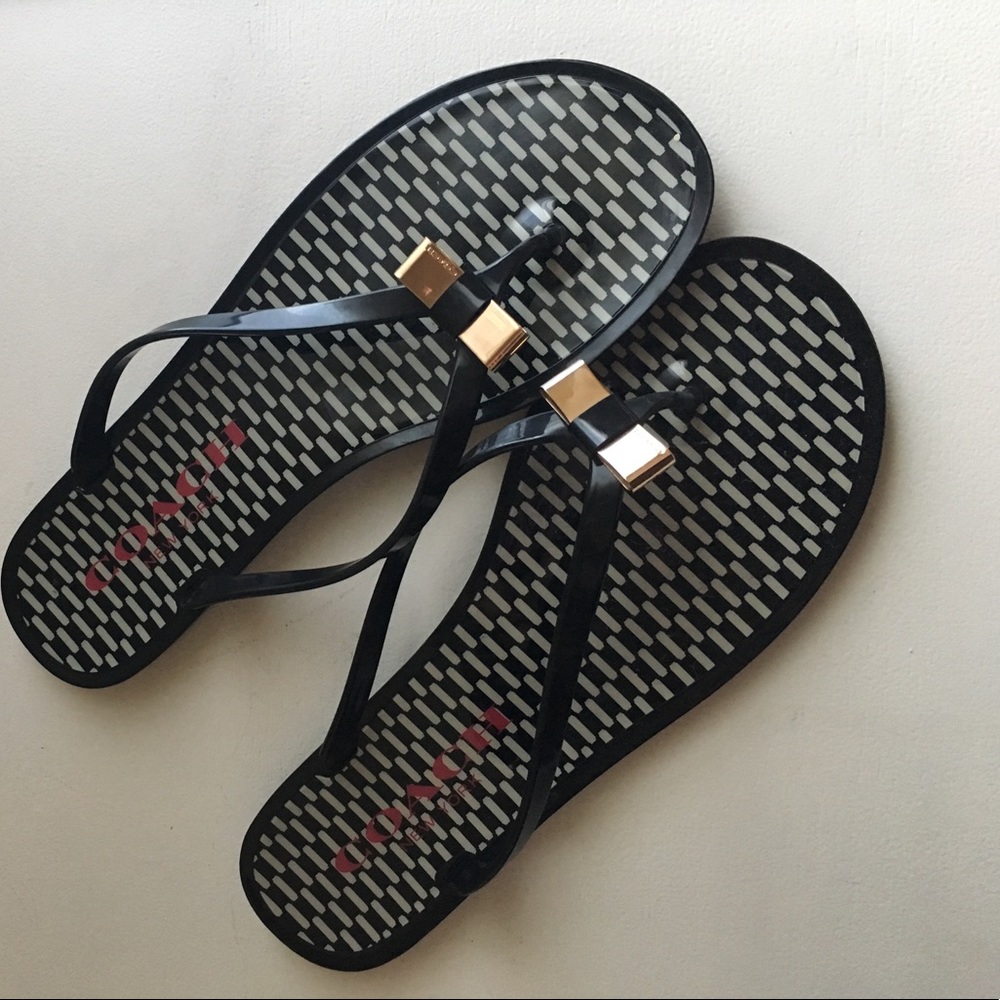 COACH NEW YORK LANDON SANDAL SIZE 10 BLACK NEW