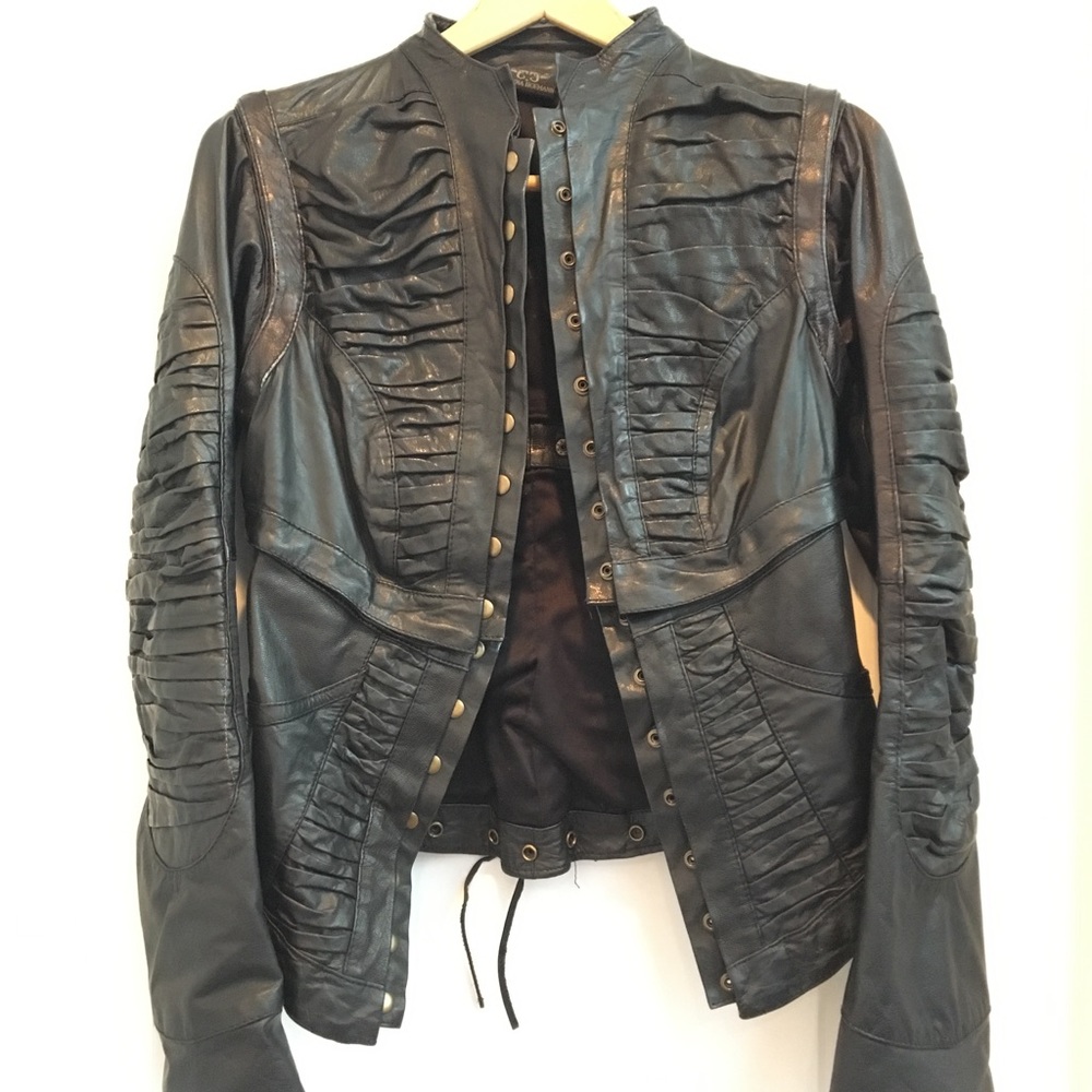 Shawna Hoffman 3 Piece Leather Corset Coat