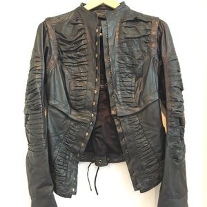 Shawna Hoffman 3 Piece Leather Corset Coat