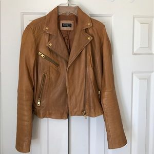 Barneys Original Tan Leather Jacket