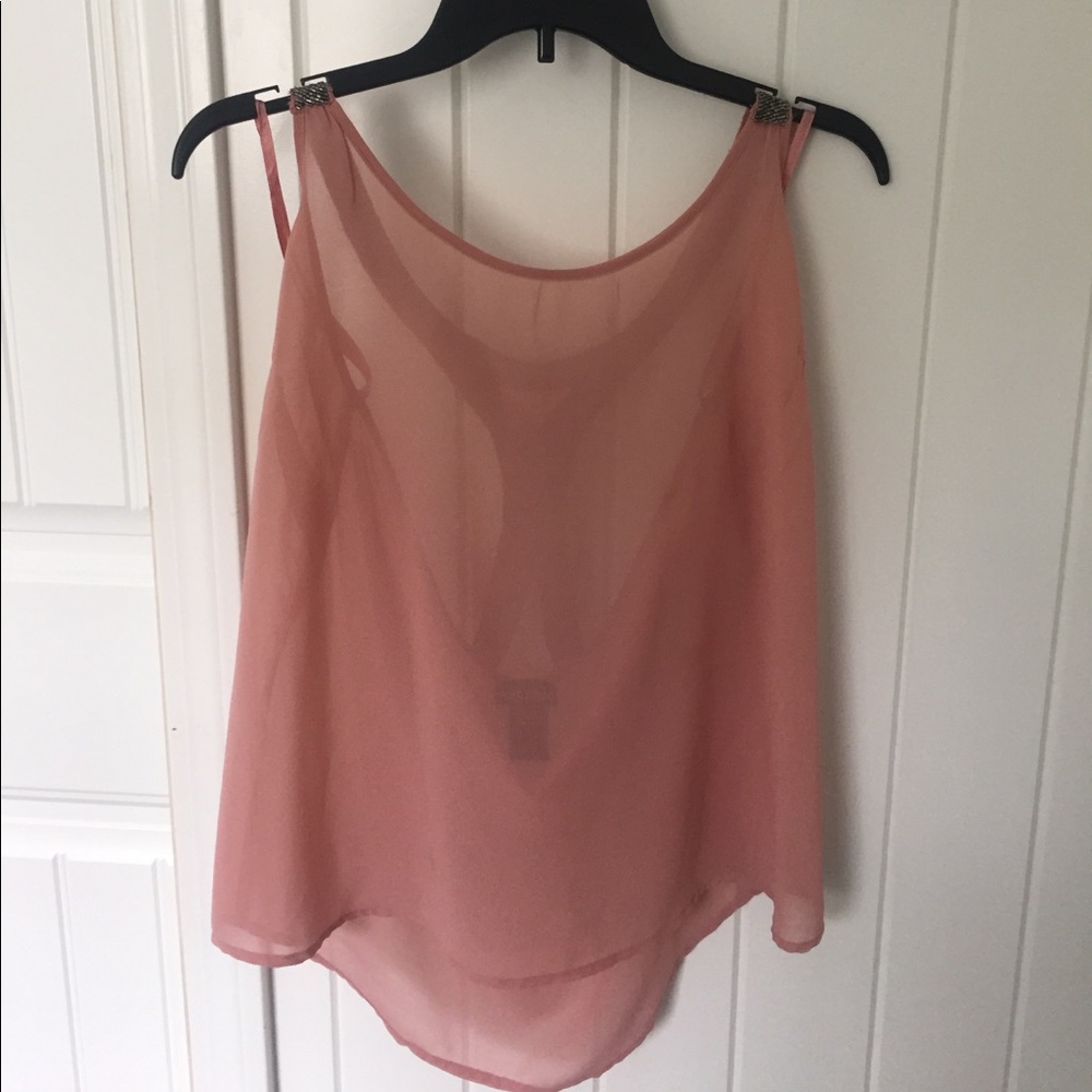 Sheer pink top