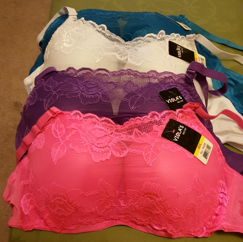BRAS NWT INTERCHANGEABLE STRAPS 38D