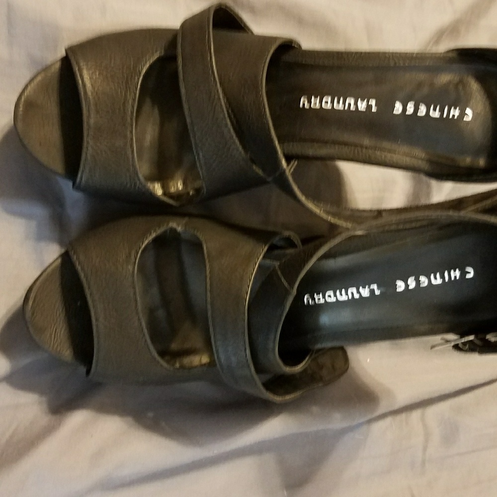 Black Chinese Laundry Wedges