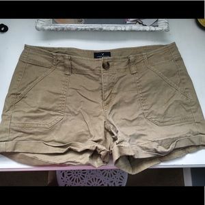 American Eagle Khaki Midi Shorts Women's Size 10
