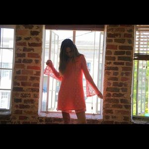 Lace Bell Sleeved Dress