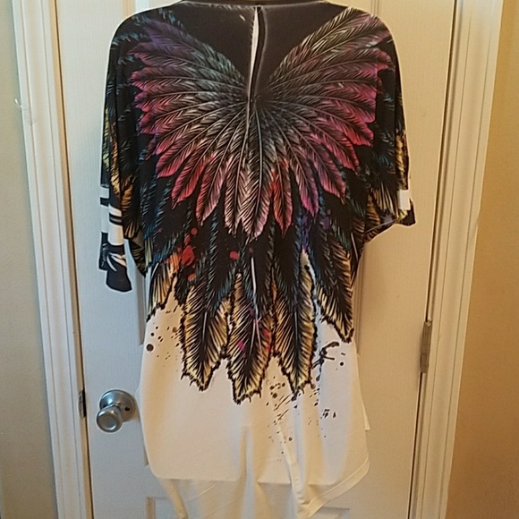 Very cute asymmetric Urban Mix blouse - Picture 4 of 5