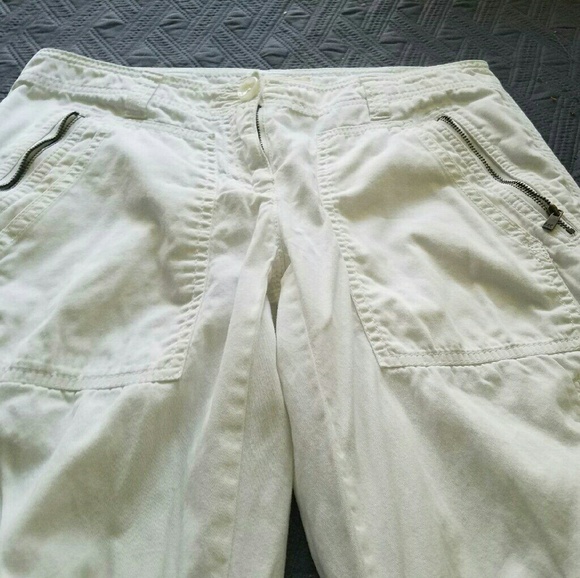 Michael  cors white zip summer  pants weekend sale - Picture 3 of 7