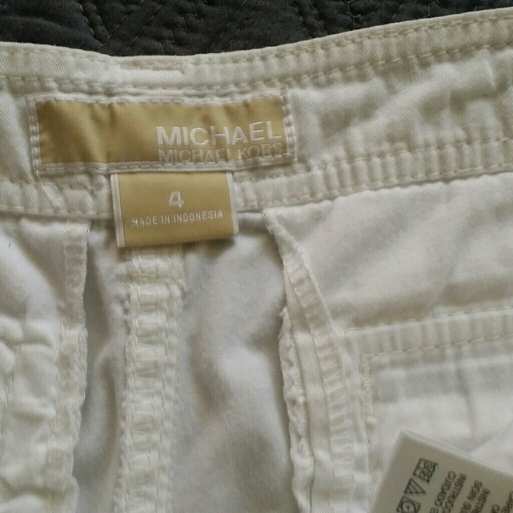 Michael  cors white zip summer  pants weekend sale - Picture 5 of 7