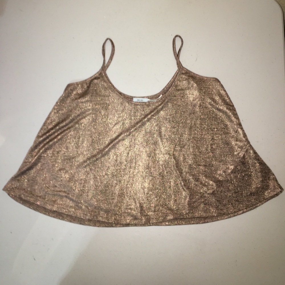 Kimchi Blue//Crop Top//Bronze Gold//Small