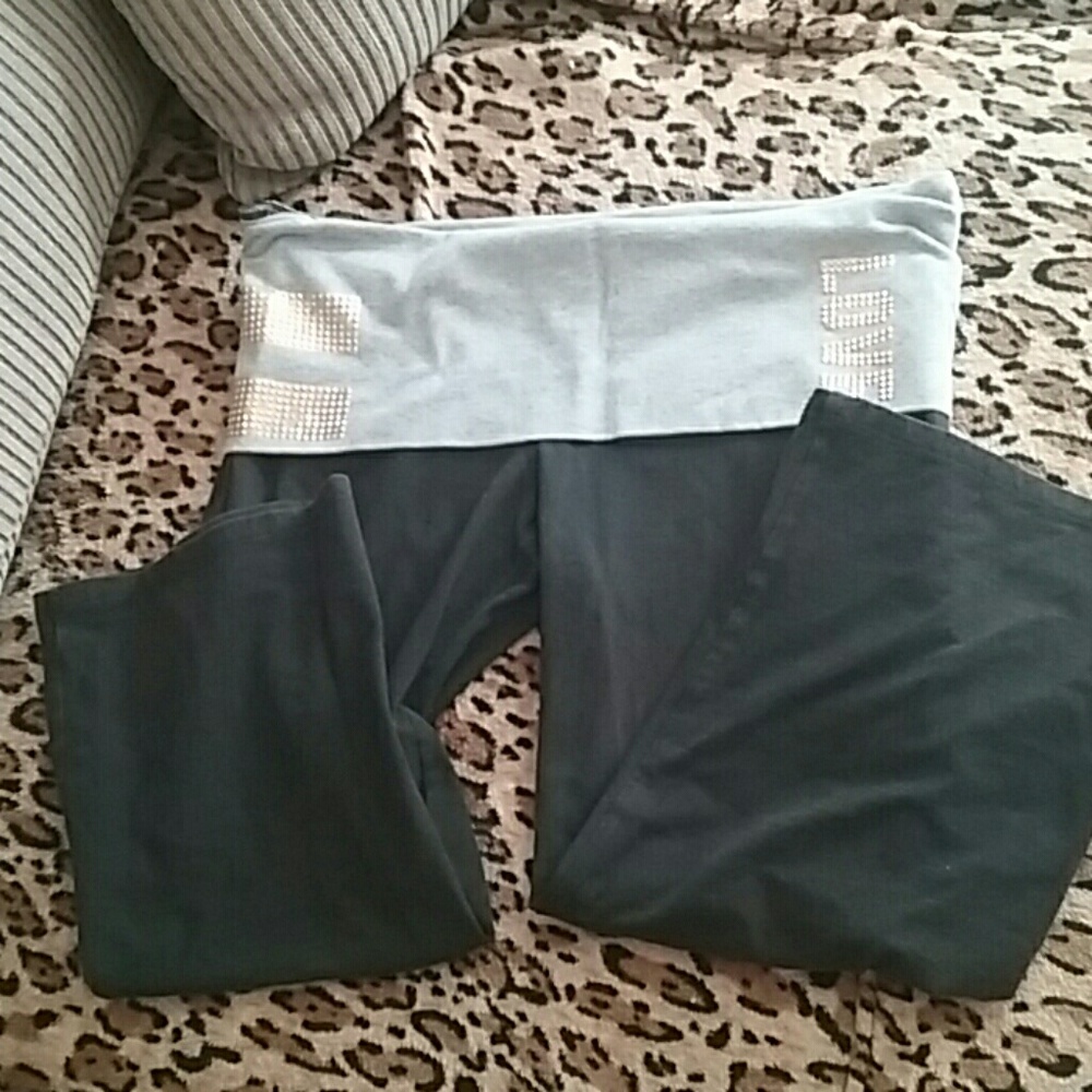 Pink Yoga Capri Leggins