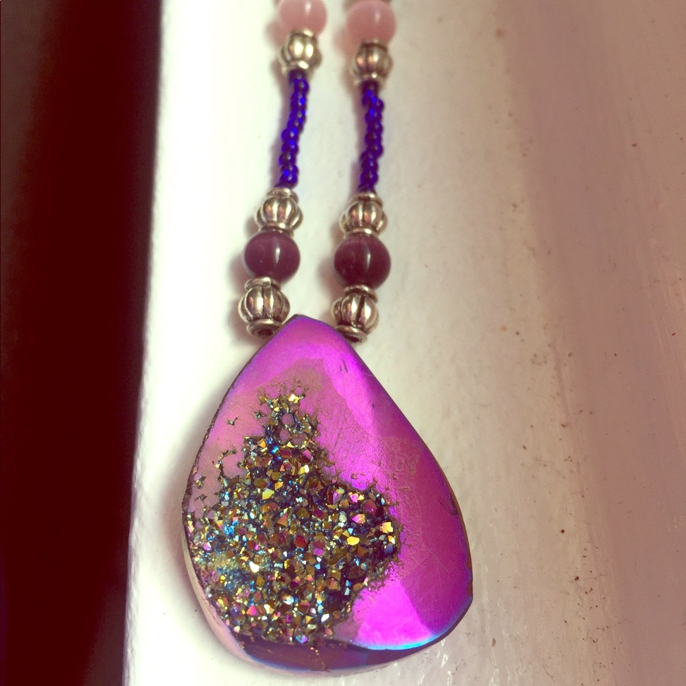 Druzy necklace