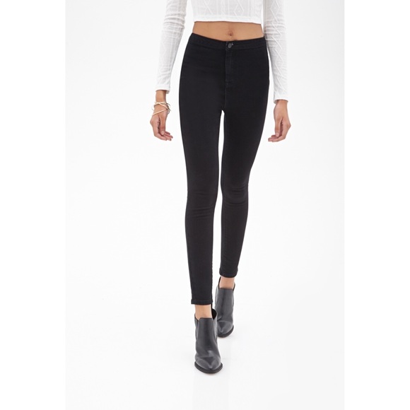 forever 21 high rise skinny jeans
