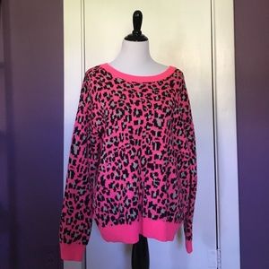 PINK brand cheetah sweater