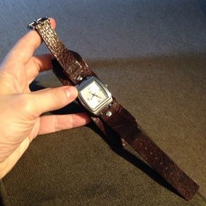 Relic Brown Leather Watch