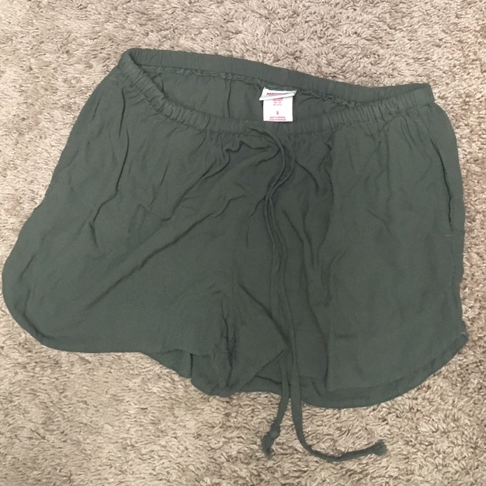 Boho Green Shorts