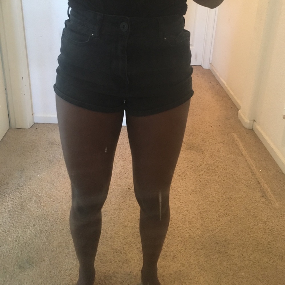 Black short shorts