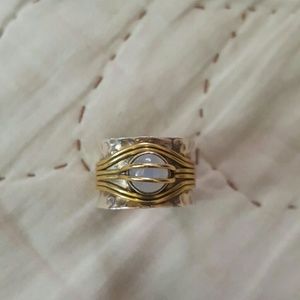 sterling silver and moonstone ring