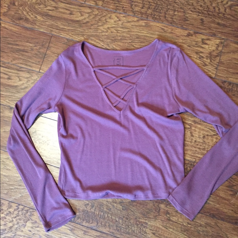 Rose colored shirt