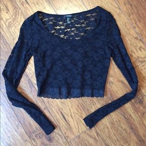 Lace long sleeved shirt