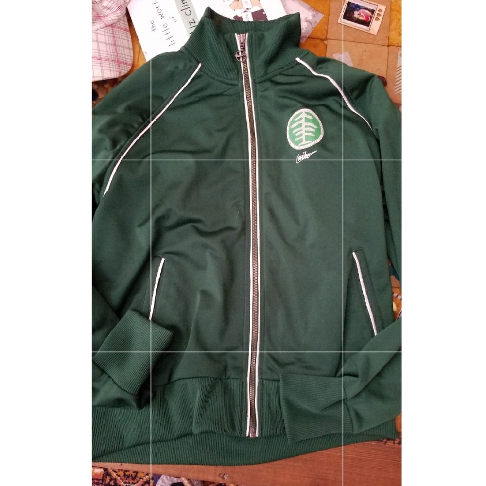 Hunter Green Nike Zip Up