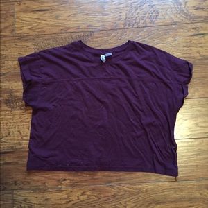 Maroon crop top