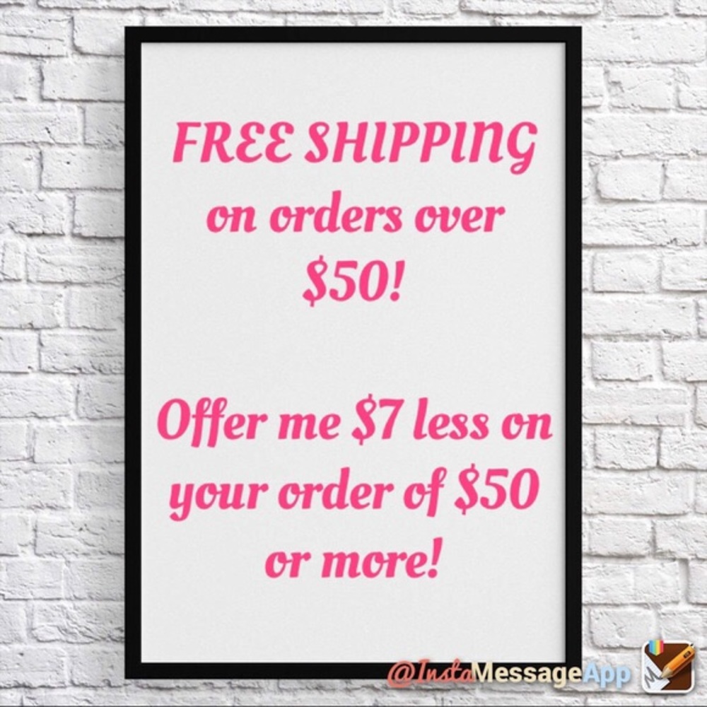 Free shipping if over $50!