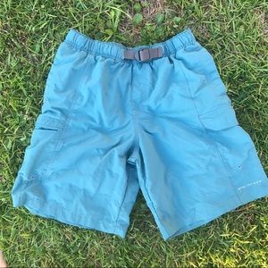 COLUMBIA OMNI-SHADE Light-blue Shorts. Size: S