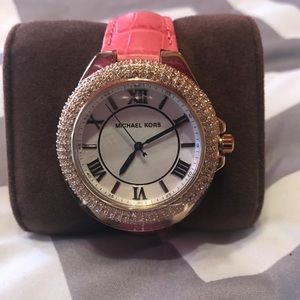 Michael Kors Pink Leather Watch - NWT