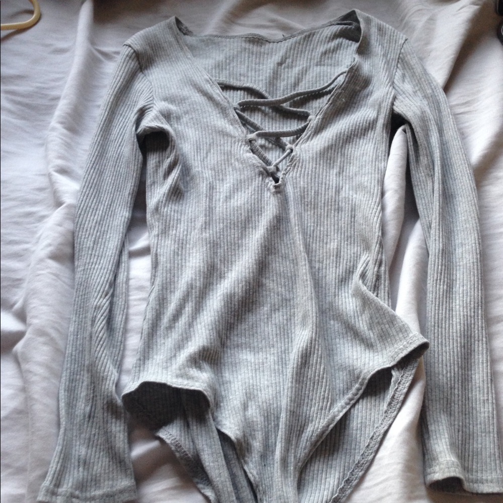 Grey bodysuit