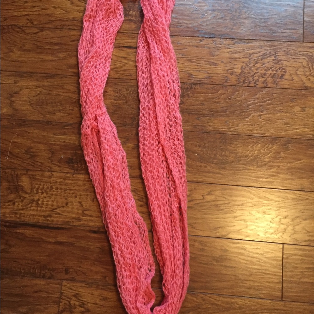 Coral infinity scarf