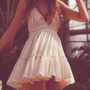 Free People 100 Degrees Dress White Ivory Lace