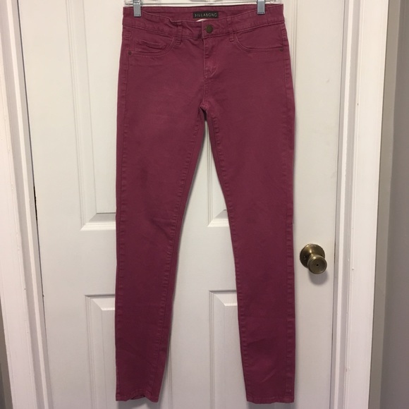 Billabong Denim - Billabong Skinny Jeans Size 28 Purple / Raspberry