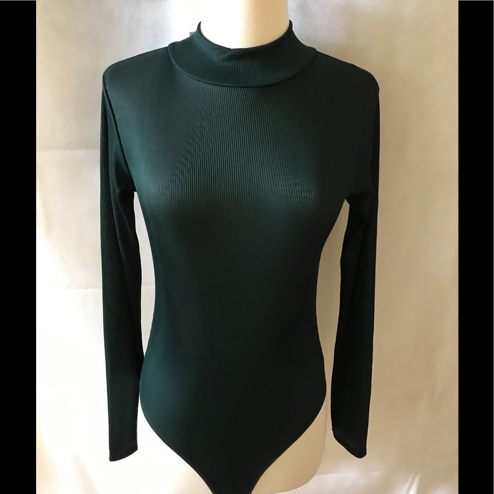 ZARA NWT MOCK NECK BODYSUIT L