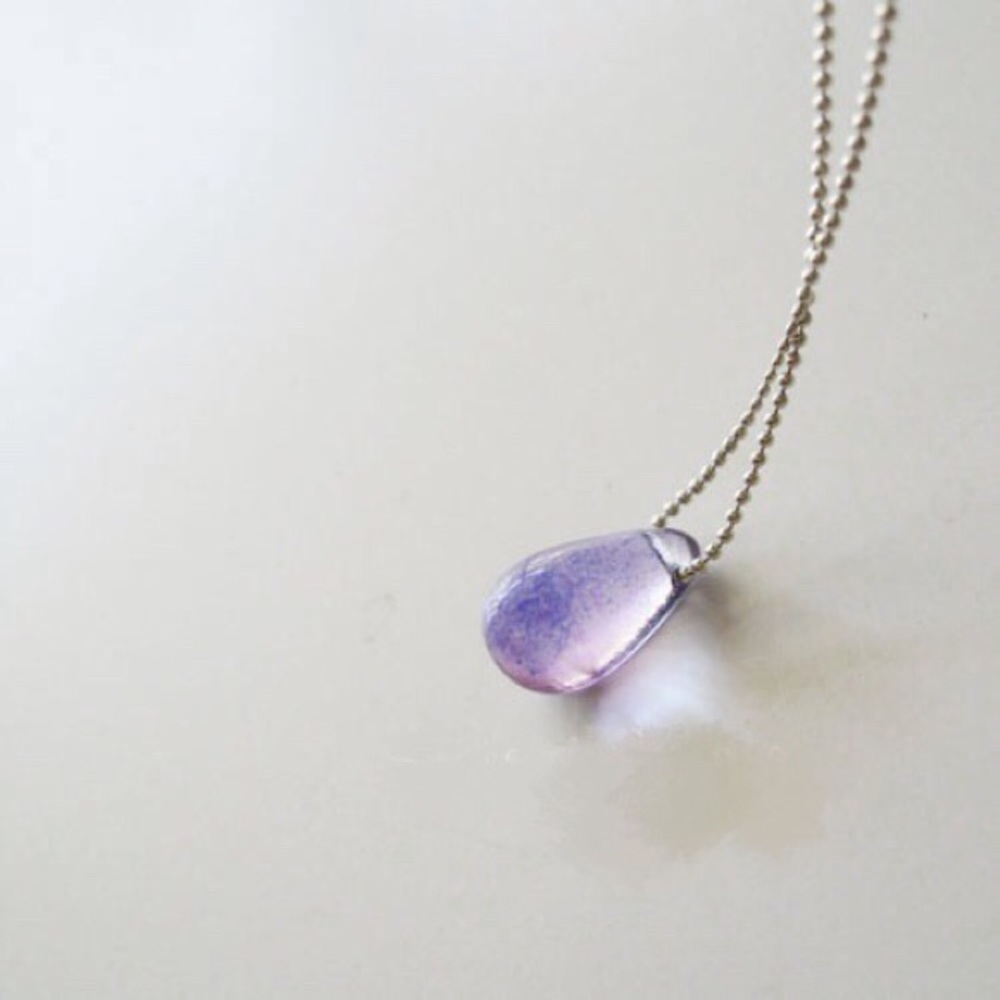 Colored glaze necklace