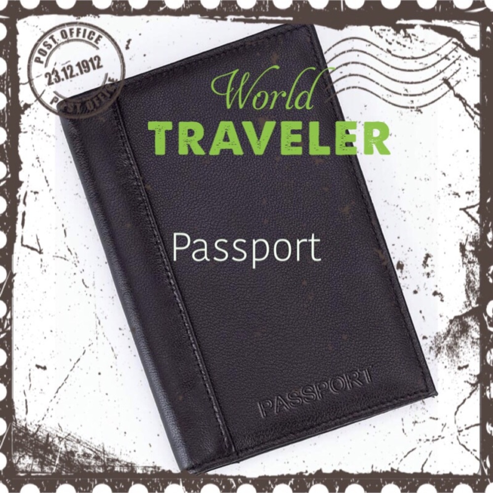 Leather Passport Holder - Picture 2 of 3