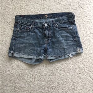 7 for all Mankind jean shorts