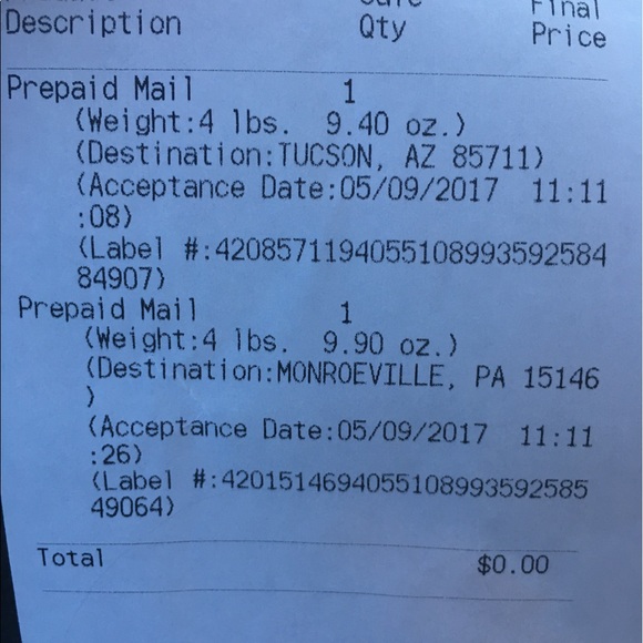 Shipping proof - Picture 2 of 2