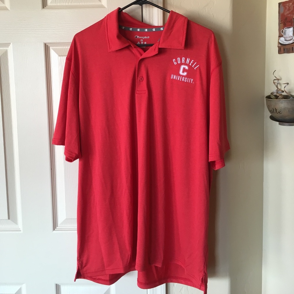 NWT Red Men's Cornell Athletic Polo, XL