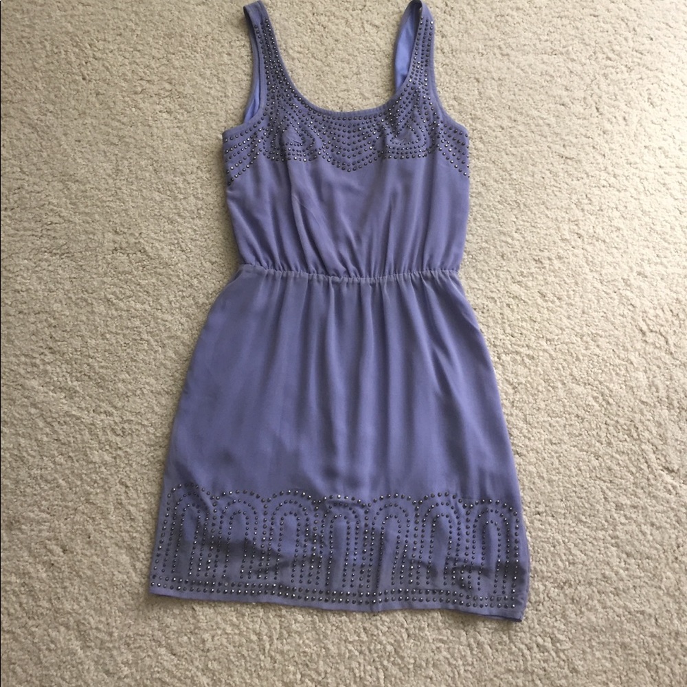 Beautiful purple dress with embellishments