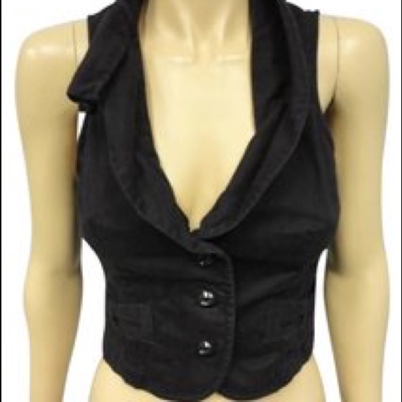 ✨Anthropologie Ett Twa BarbershopHarmony Vest Navy - Picture 2 of 7