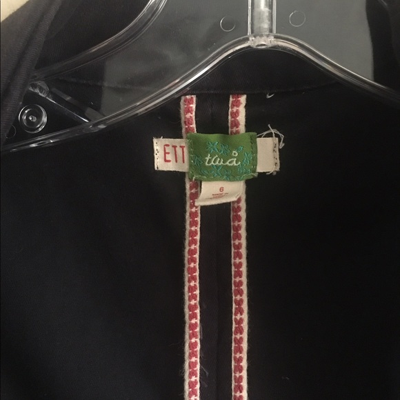 ✨Anthropologie Ett Twa BarbershopHarmony Vest Navy - Picture 7 of 7