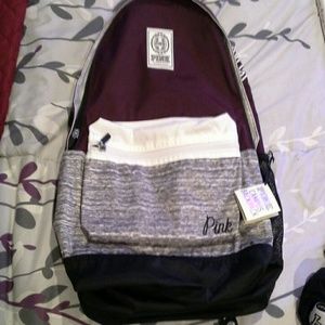 Pink campus backpack