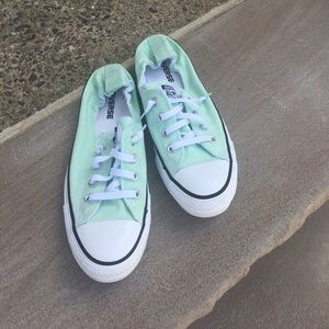 Stretch back Converse in Mint