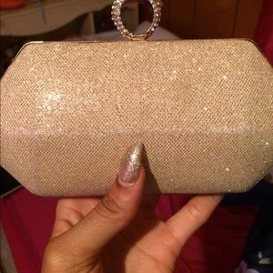 Gold Sparkle Small Clutch