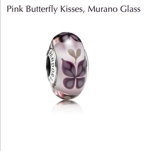 Pandora butterfly kisses Mirano glass charm FINAL