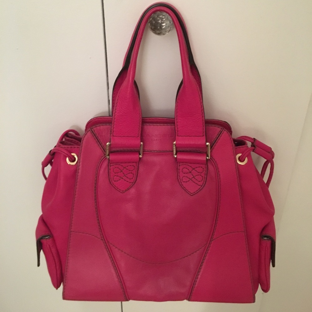Lancel Paris pink leather bag