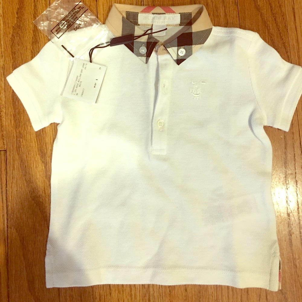 Burberry Mini William Cotton Polo NWT 9m