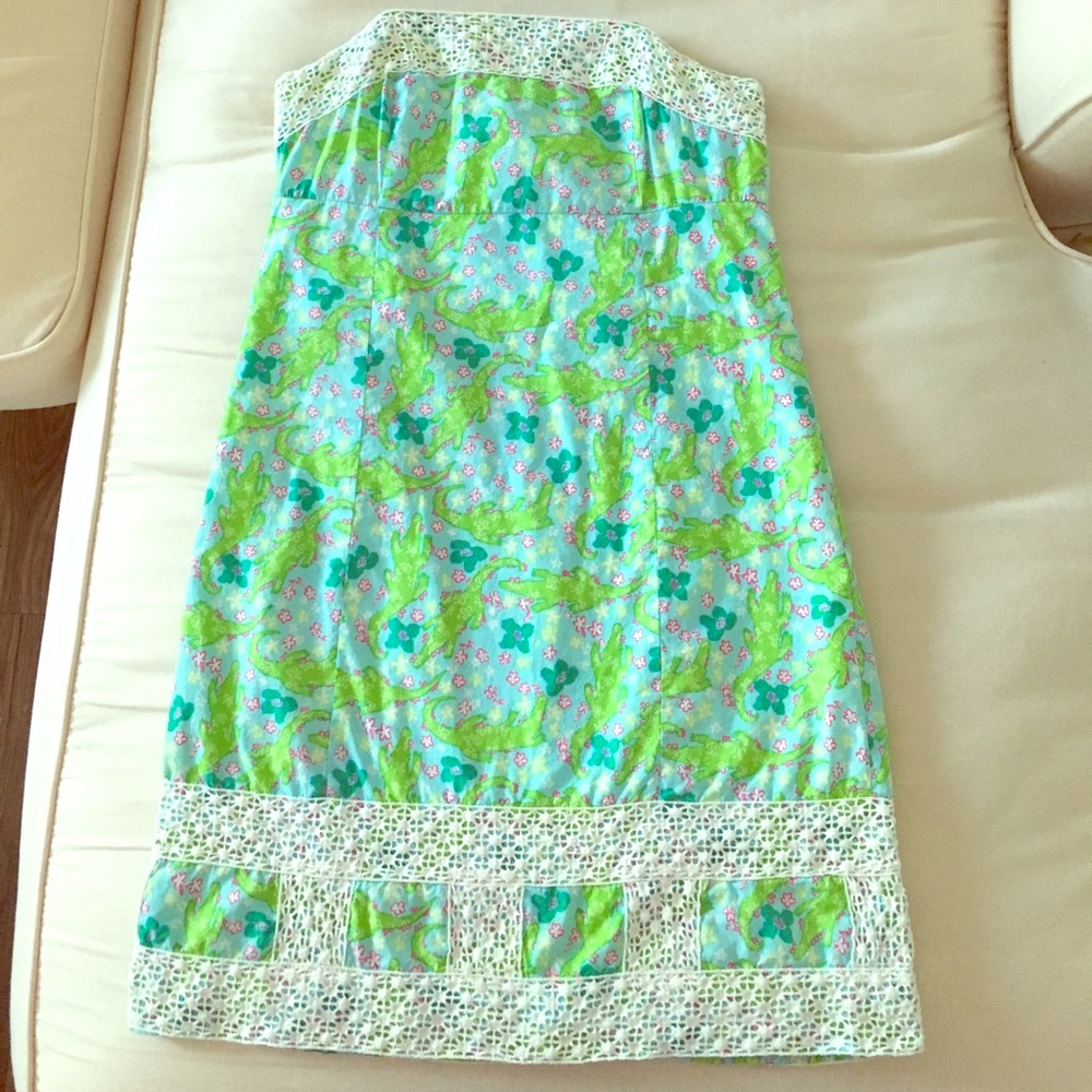 Lilly Pulitzer Bowen Dress - Alligator Print, Sz 6