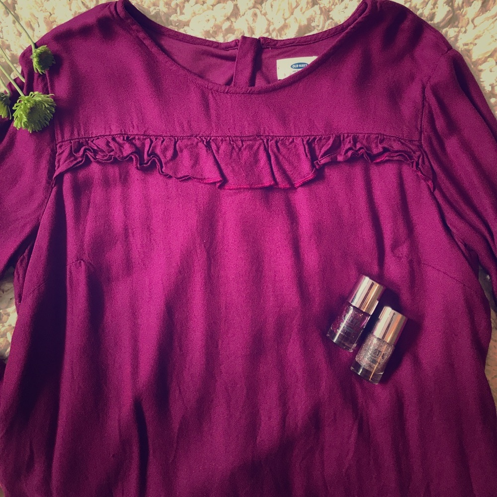 Plum Long Sleeve Dress