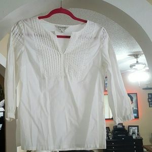 White cotton shirt Banana Republic